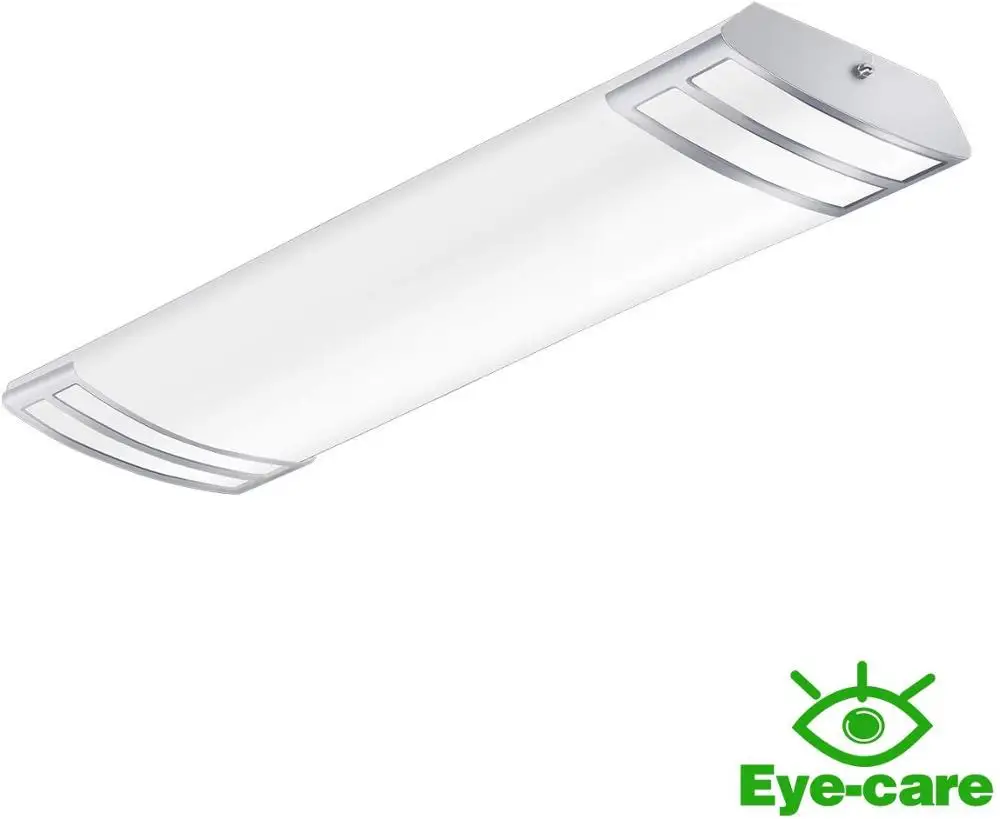 

LED Tube Light LED Linear Flush Mount Lights 2FT 20W 2200lm for Craft Room, Laundry, 2 Foot Kitchen LED Lighting Fixture Ceiling