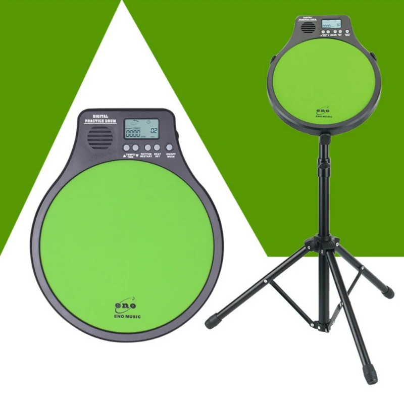 Высокое качество цифровой электрический электронный барабанный коврик для обучения метроном практика счетчик ZL07 - Цвет: Светло-зеленый