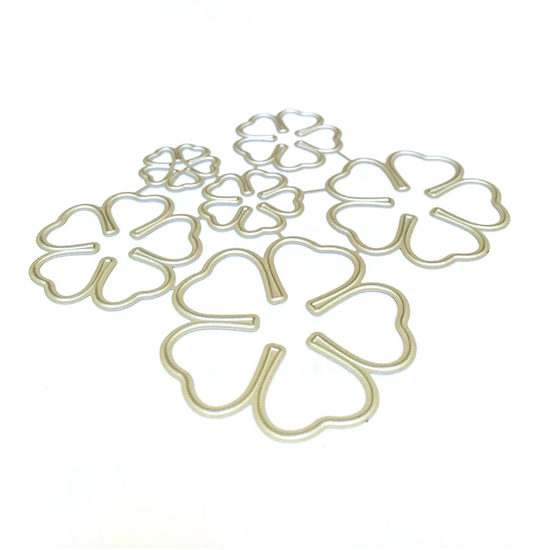 Troqueles de corte 3D de flores rosas, plantillas para álbum de recortes en relieve, manualidades, tarjetas de papel, decoración de álbum, troqueles de Metal, 6/uds. - Imagen 2