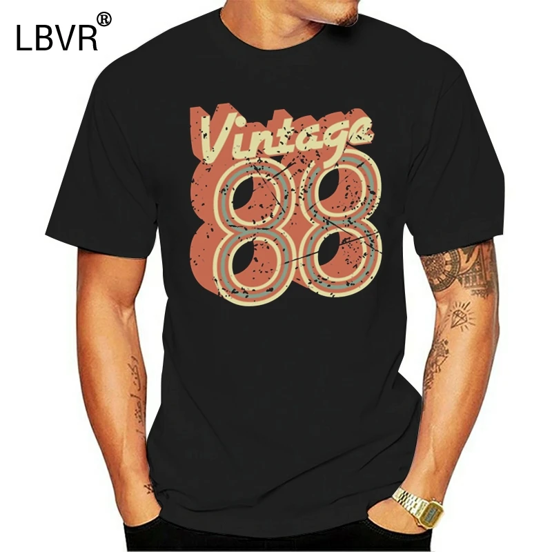 Vintage Casual 30 Years Old Birthday Tee Yrs Born In 1988 T-Shirt For Men Hipster Graphic Gray Awesome Tshirts | Мужская одежда