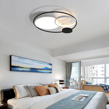 

Creative Led Bedroom Light Ring Ceiling Light For Bed room Home Lighting Ceiling Modern Lamp Bedroom Lighting Remote Control