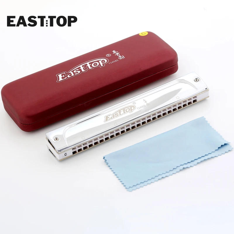 T2406S EASTTOP профессиональная Губная гармошка в кожа гармоника чехол Хороший звук с