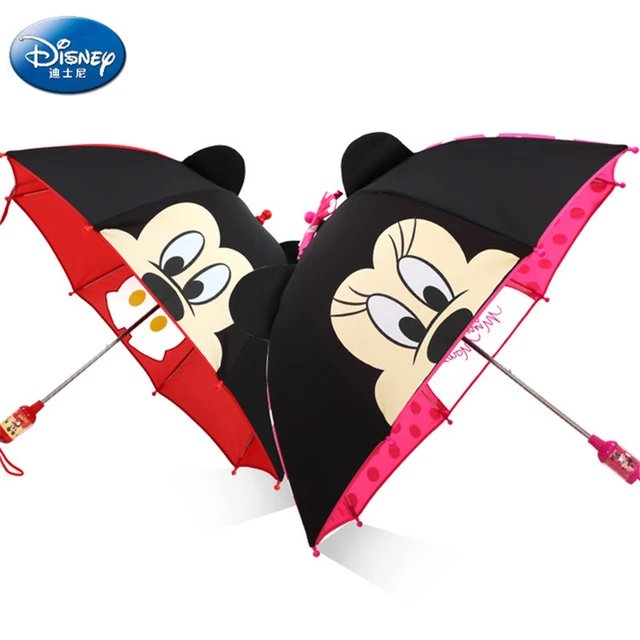 Disney Rajzfilm Gyerekek Esernyő Hordozható Mickey Minnie Diák Fiú Lány Felnőtt Napvédő Ajándék