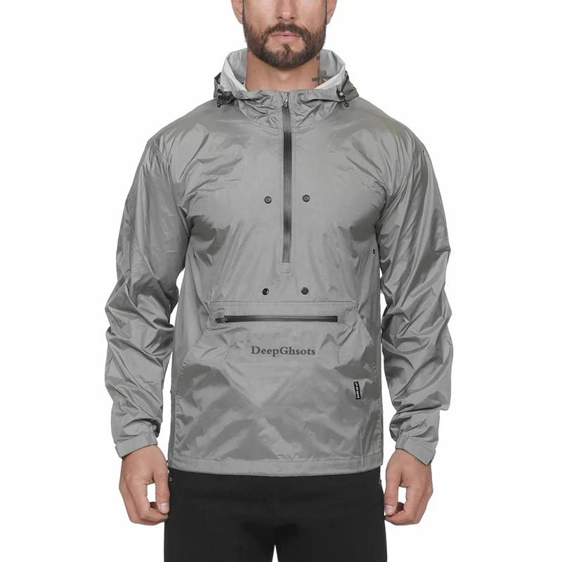 

2019 New Men Sports Jacket Quick Dry Spring/Autumn Jacket Running Windbreaker Windproof Jogging Coat Foldable Gym Hoodies Jacket