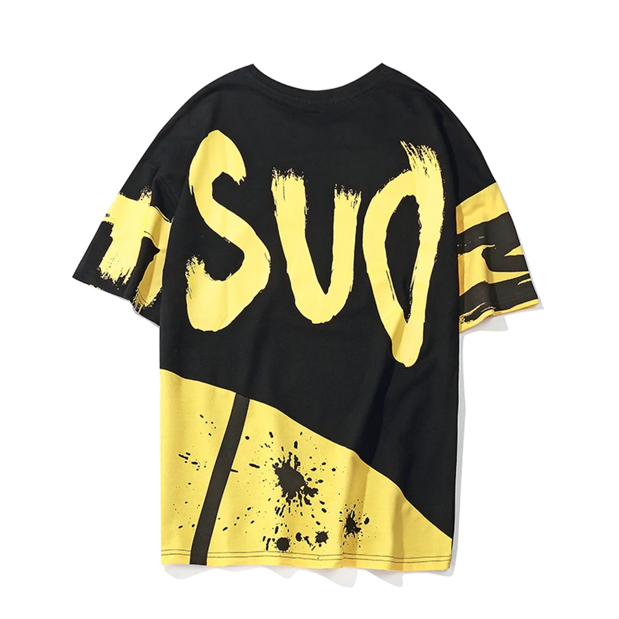 Oversized Mens Graffiti t Shirt Hip Hop Print Hipster Tshirt Men Fashions Street Style Rock Swag Harajuku Clothes 2019 50TS | Мужская