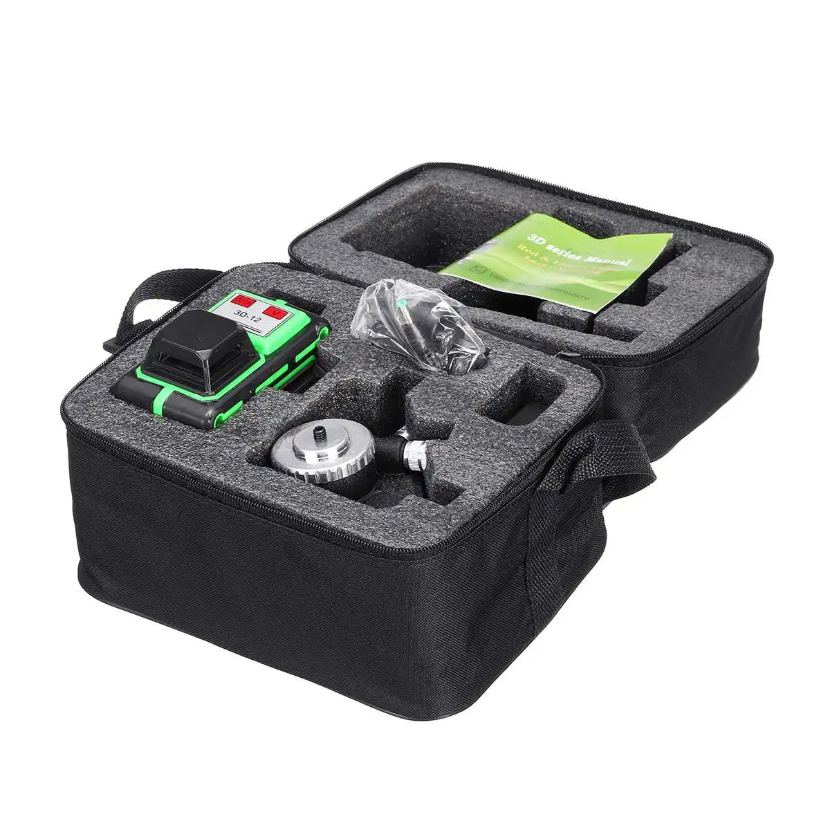 3D 12 Lines Adjustable Laser Levels 360 Self Leveling Horizontal Vertical Cross Green Laser Waterproof Beam Measuring Equipment