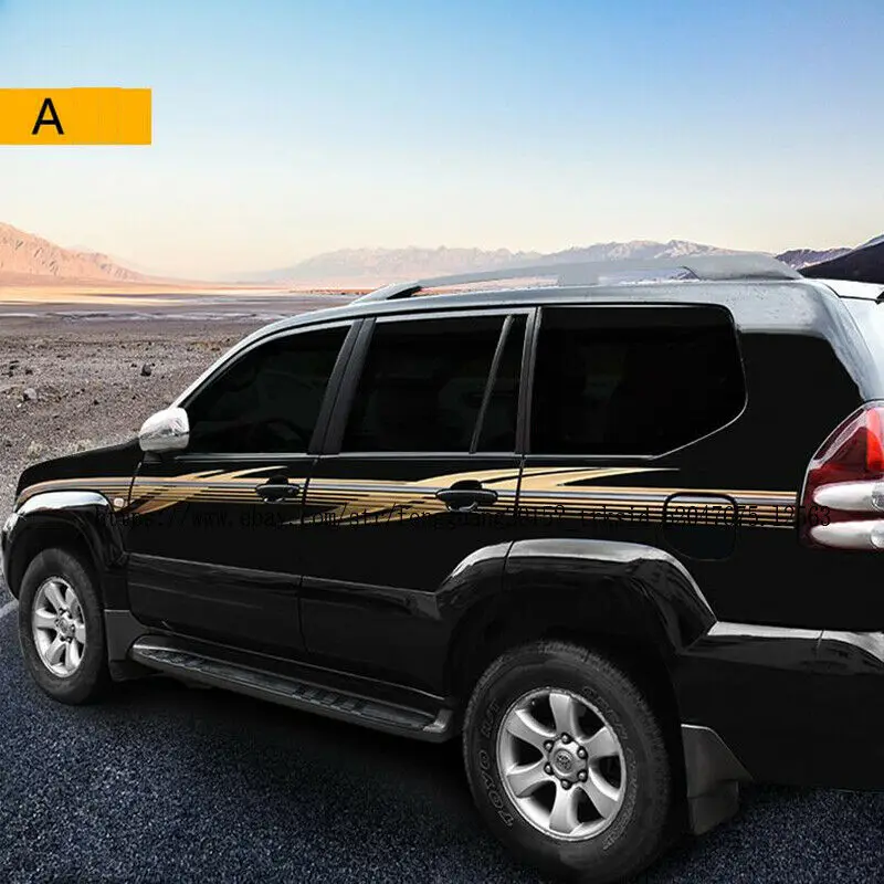 Для Toyota Land Cruiser Prado Fj120 2003-2009 цветная Автомобильная Боковая дверь тела наклейка набор