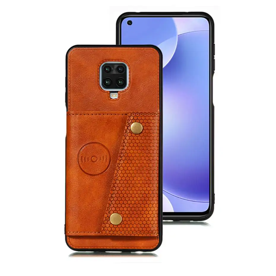 xiaomi leather case case Đa Chức Năng Khe Cắm Thẻ Đứng Dành Cho Xiaomi POCO X3 NFC Ốp Lưng Ví Bao Da Cho Xiaomi Redmi K30 K20 note 9S 8A 8T 8 Pro Lật xiaomi leather case card