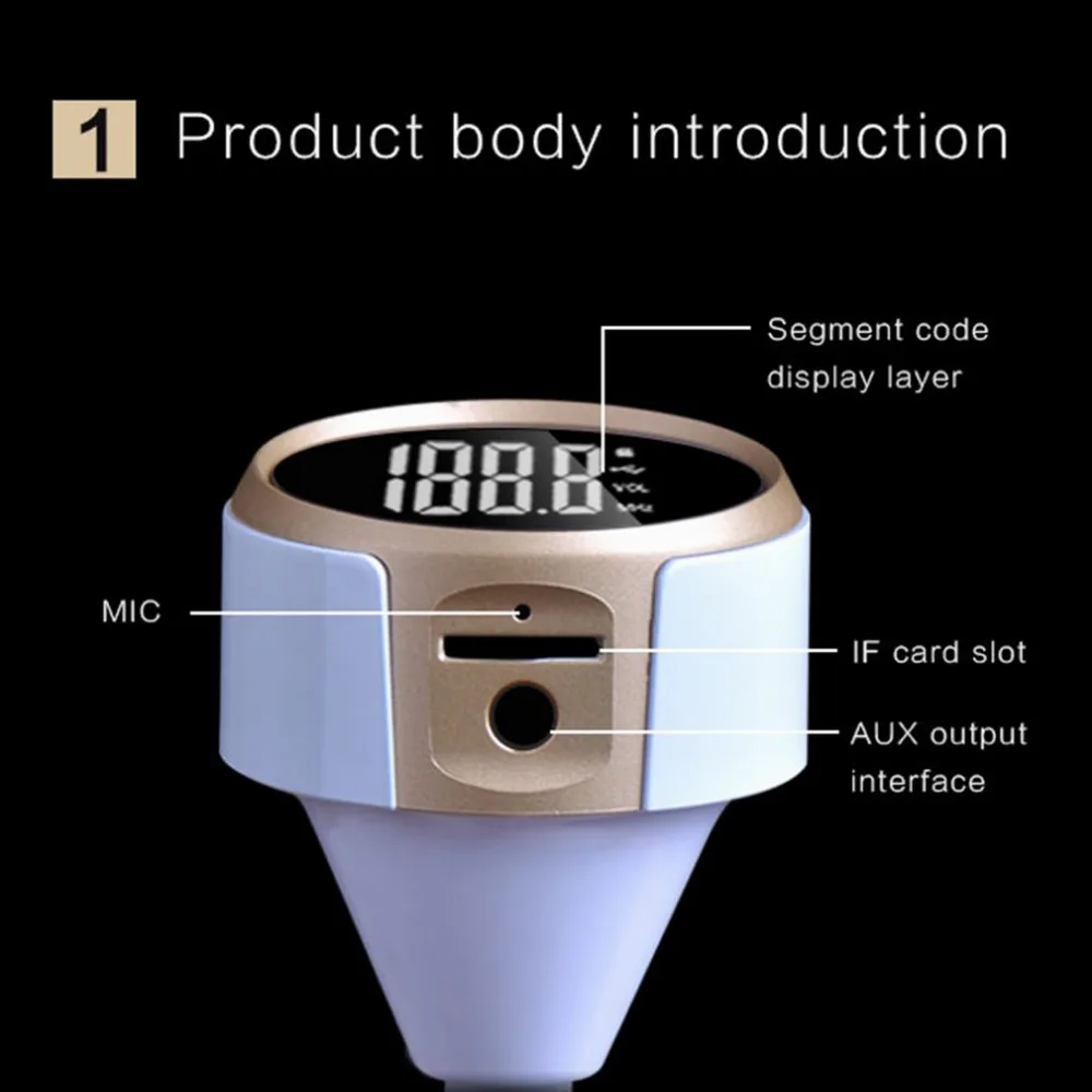 Автомобильный MP3 аудио плеер с двойным USB 3.4A зарядным устройством 12-24 в Bluetooth fm-передатчик fm-модулятор автомобильный комплект громкой связи