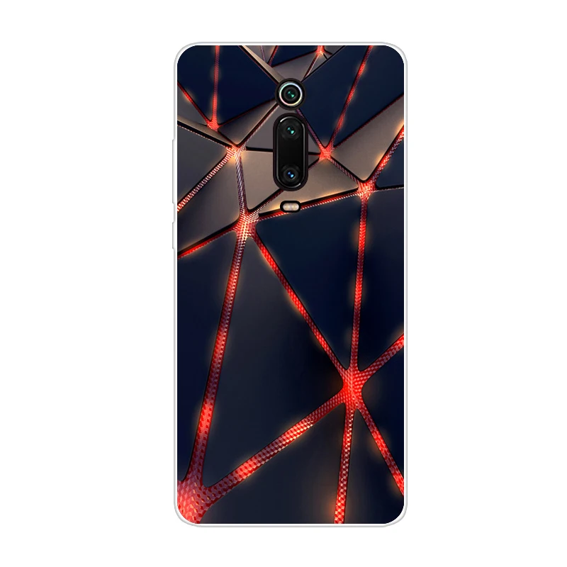 Черный Чехол для xiaomi redmi k20 mi 9 T, мягкий силиконовый чехол для телефона, чехол для xiaomi redmi k20 pro mi 9T PRO coque fundas cute - Цвет: Черный