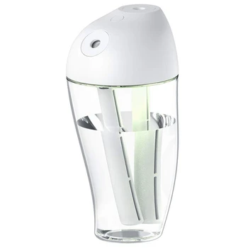 

HOT!Portable Ultrasonic Cool Mist Humidifier, Small USB Humidifier with 2 Nozzles 4 Adjustable Settings 7 Colors Nightlight Auto