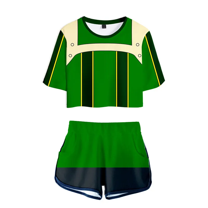 COSREA Anime My Hero Academia Cosplay Two Piece Sets Women Sexy T Shirt Shorts Boku No Gym Uniform Tracksuit Girls -Zentai shop online Hb25d092204ab4cf4a84e65158f2af044h.jpg
