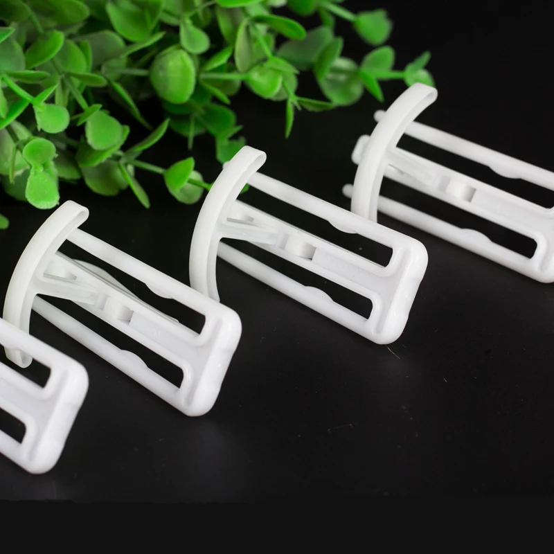 New Generation of Curtain Stereo Stereotype Hooks Curtain White Nano Plastic Four-claw Hook Tape Hook Rail Accessories cp134#40
