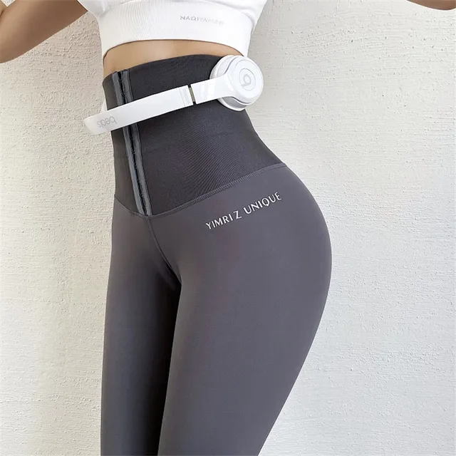 High Waist Body Building Fitness Legging Stretch Tights Body Shaping Trousers Running Leggings Workout Training Yoga