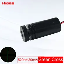 Высокая стабильность 520nm 50mw зеленый крест лазерный модуль промышленного класса оптический сигнал уровня маркировки аксессуары Настраиваемые