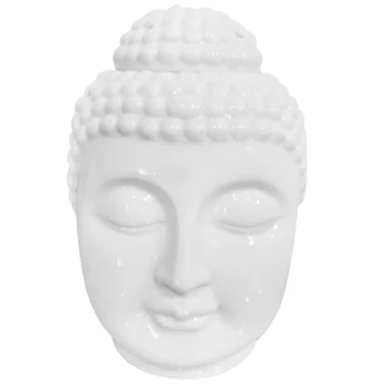 

1pc Ceramic Aroma Lamp Unique Buddha Head Shaped Lamp with European Plug