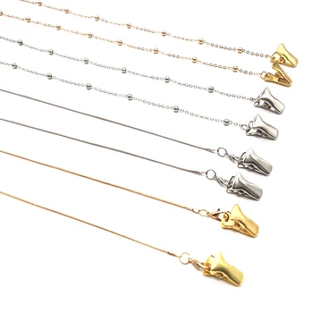 

Fashion Mask Hanging Rope Gold Silver Copper Chains Lanyards Neck Strap Rope Yeglasses Cord Holder Lanyard Mask Holder