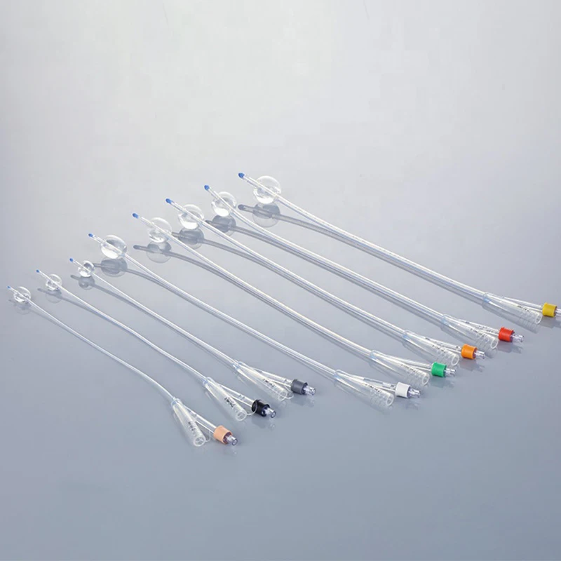 1pc/10pcs Silicone Foley Catheter Highquality Color 2way Medical