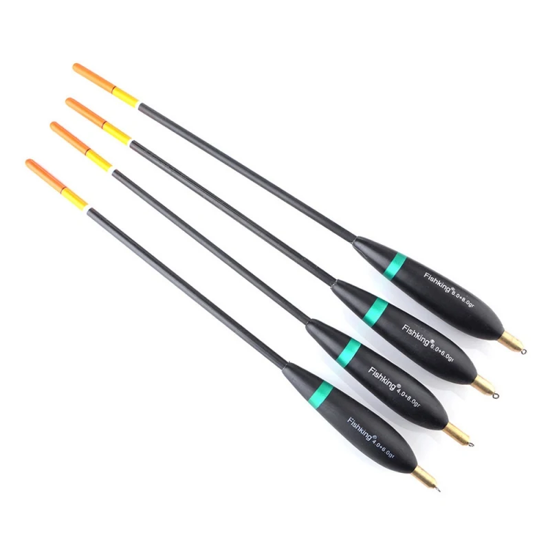 

4 pcs/set Fishing Float Balsa Wooden Buoy Float Bobber Copper head Fishing Accessories