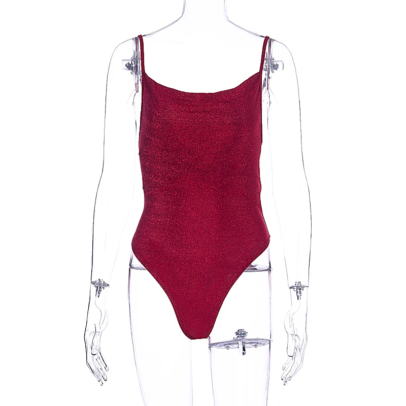2020 Spring Summer Women Skinny Bodysuits Strap Solid Color Backless Rompers Sexy Night Jumpsuits Club One Piece Outfit GL1640K