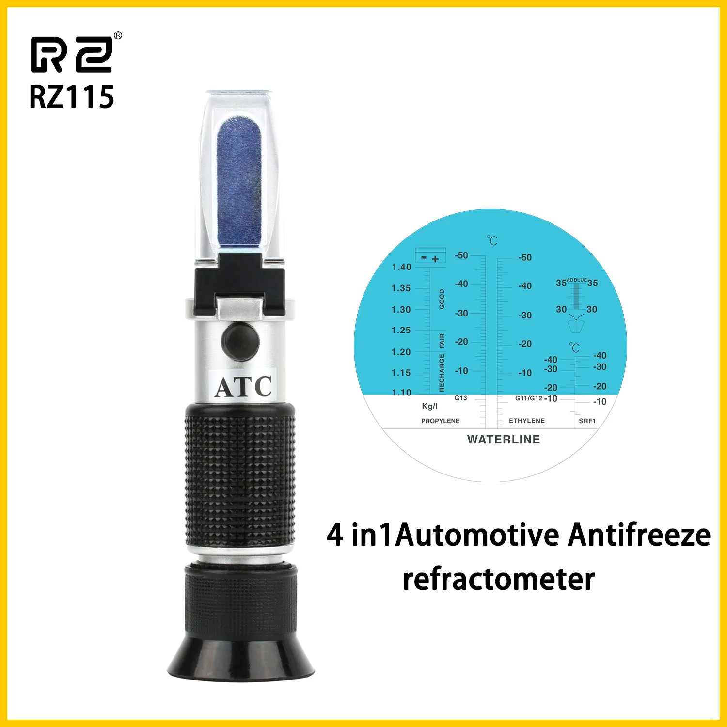 Celcius Chart ATC Glycol Antifreeze/Battery/Cleaning Fluid