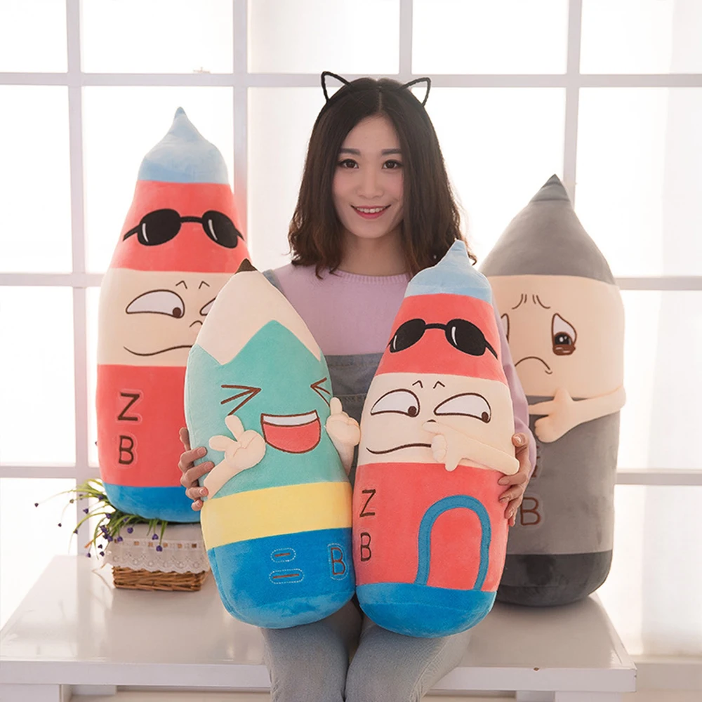 

New pencil pen plush toy soft padded doll cushion pillow child boy girl birthday gift WJ235