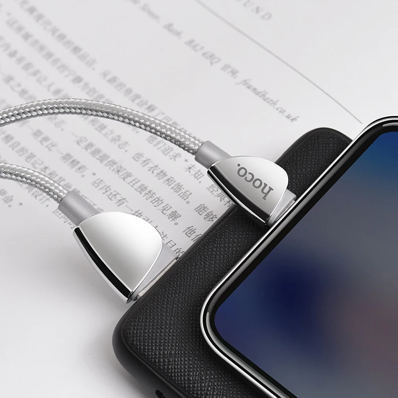 HOCO U62 27 шт./лот 1,2 м нейлоновый USB двусторонний кабель для iPhone кабель Micro кабель для samsung USB кабель зарядное устройство провод