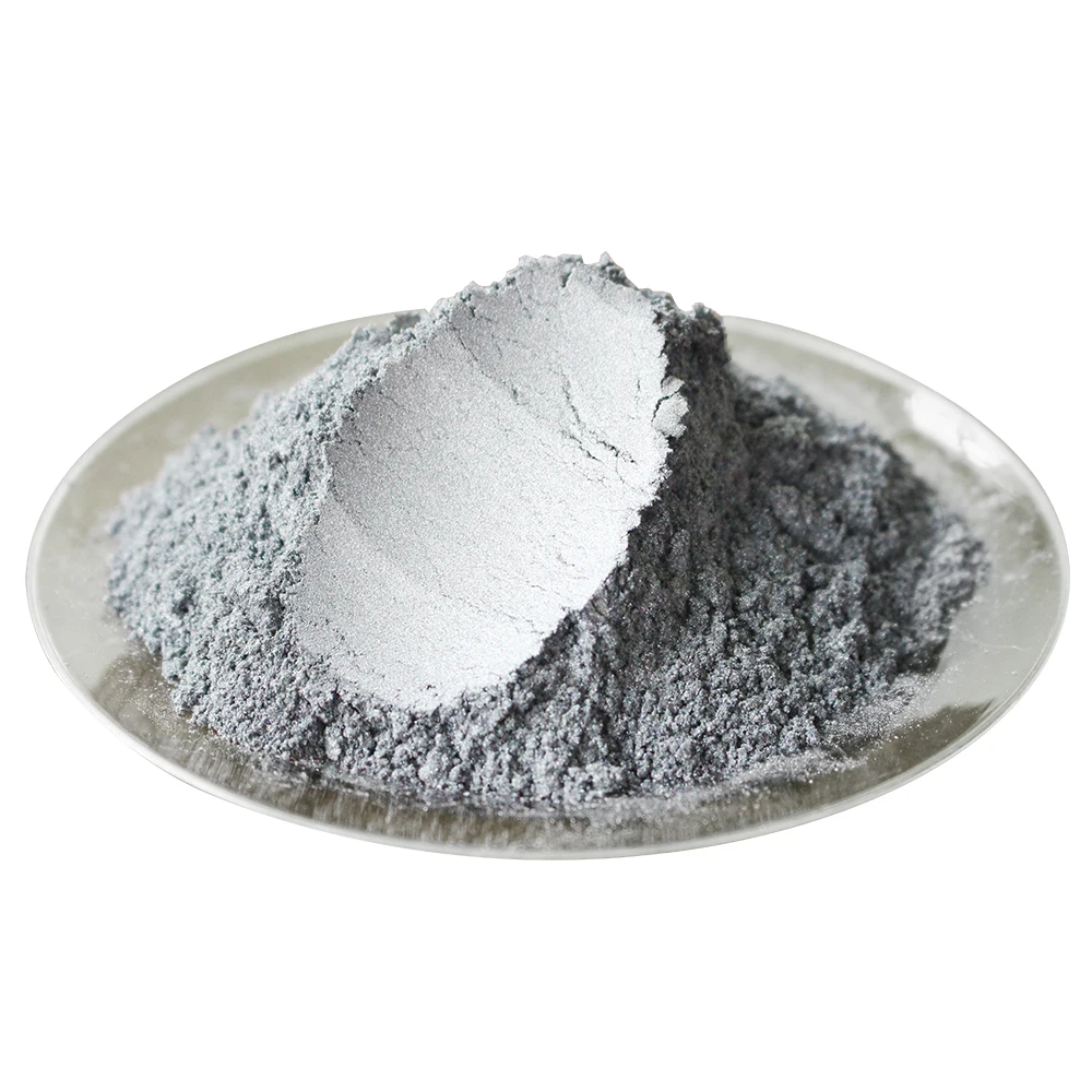 50g Silver Gray Mica Powder Pigments Natural Pearlescent Mica Powders Metallic Dye For Nail Cosmetic Polish Soap Making