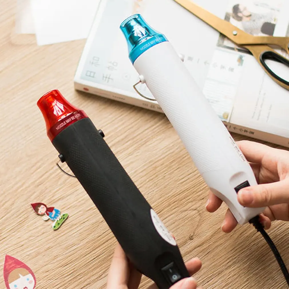 

Multicolor 220V Mini Hot Air Gun 300W Max 200 Temperature DIY Use Electric Power Tool Portable Digital Heat Gun With Seat Shrink