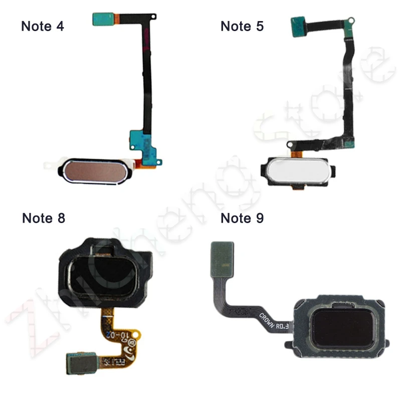 Оригинальный Для samsung Galaxy Note 4 5 8 9 N910F N920F N950F N960F кнопка домой датчик отпечатков