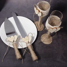 Акция-персонализированные 4 шт нож для свадебного торта Лопата свадебный бокал Getcake Лопата резак нож набор свадебный торт подарок на день рождения