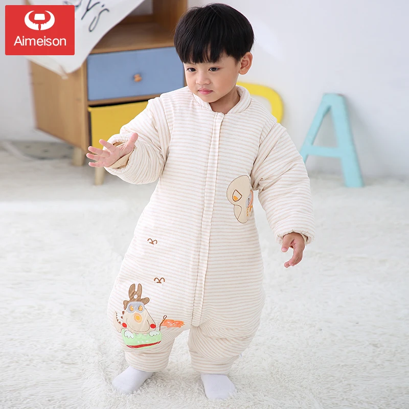 Sleeping bag baby spring and autumn and winter models thickening baby legs children anti-kicking artifact four seasons universal