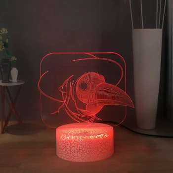 

Lovely Birds Desk Lamp Woodpecker Beak LED Night Light Cartoon Animal Table Lamp Colorful Home Decor Light USB Remote Night Lamp