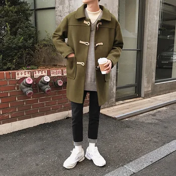 

Trench Coat Full Length Wool Sheepskin Mens Winter Jackets and Coats Techwear Giacca Invernale Uomo Jaket Homme Student GG50dy