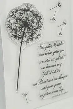 

German Dandelion Clear Silicone Stamp / seal for DIY Scrapbooking / Album Decorative Clear Stamp Sheets A280
