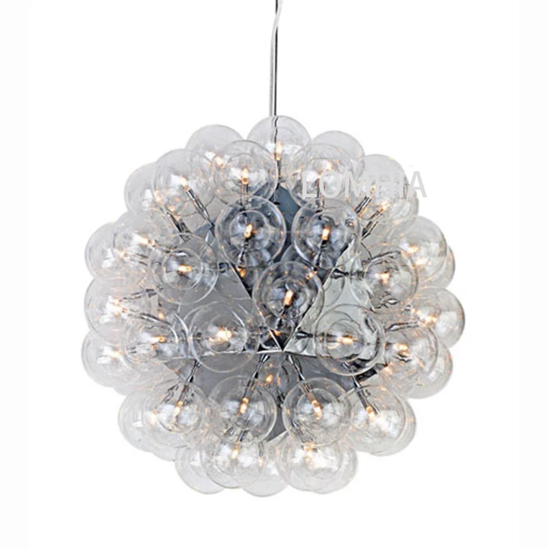 Taraxacum bubbles Pendant Lights Glass Mirror Ball Hanging Lamp Kitchen Modern9