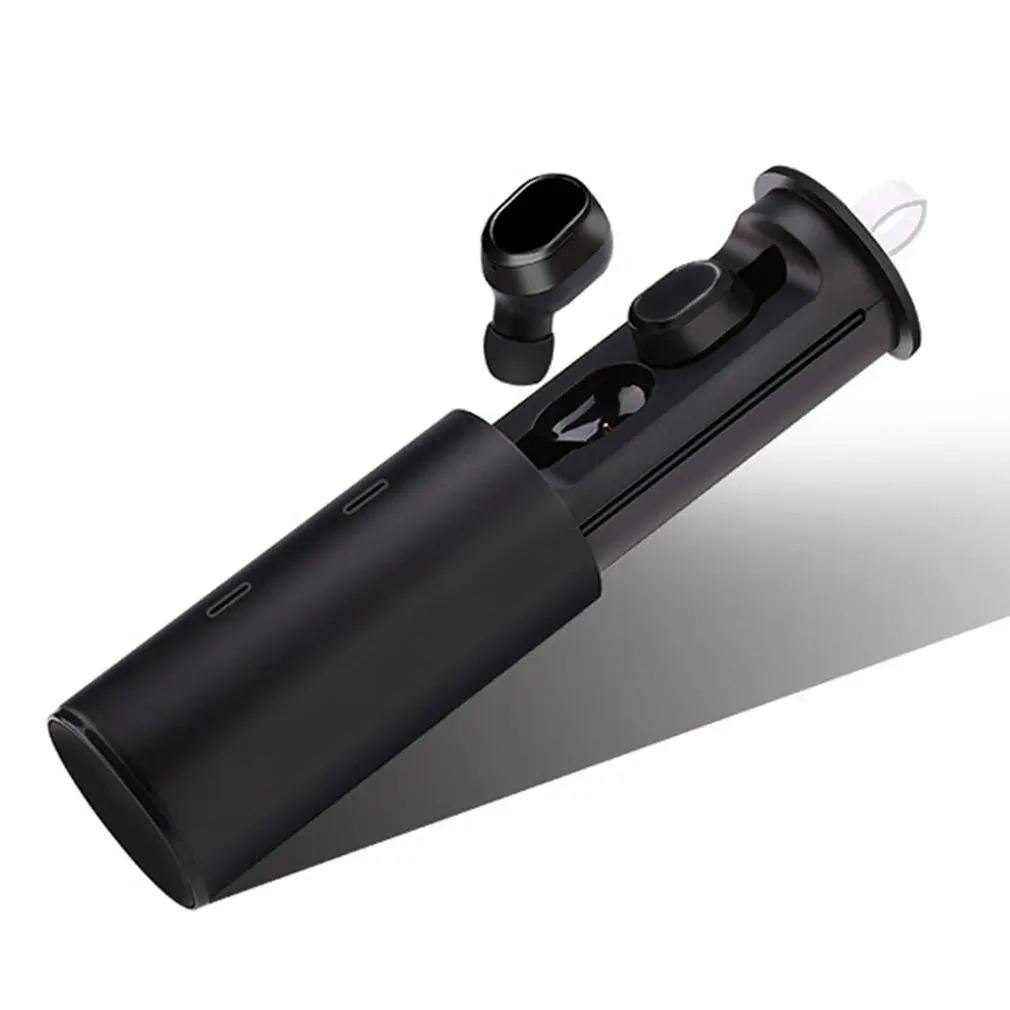 ONLENY TWS-18 Bluetooth беспроводная гарнитура наушники мини-вкладыши магнит зарядное устройство коробка металлическая музыка спорт телефон громкой связи HD микрофон