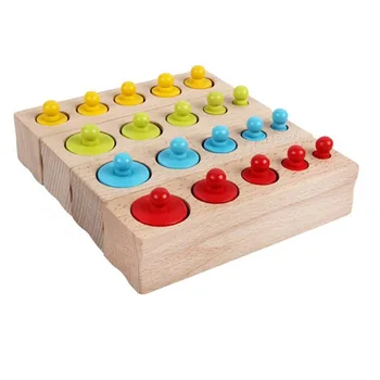 

Home Non Toxic School Math Teaching Early Educational Colorful For Kid Socket Cylinder Set Nursery Gift Montessori Toys Indoor
