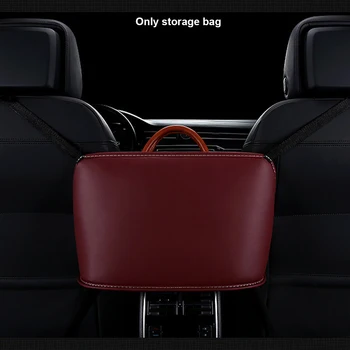 

Organizer Middle Car Seat Back Pocket Bottle Auto Holder Tablet Travel Universal Cellphone Storage Bag PU Leather