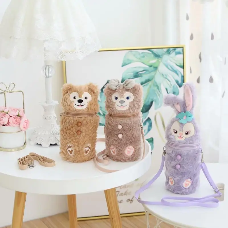 Duffy Bear Stellalou Shelliemay Messenger Bag Water Bottle Thermos Cup Cover Case Insulated Bag Thermos Cup Pouch Shoulder Bag