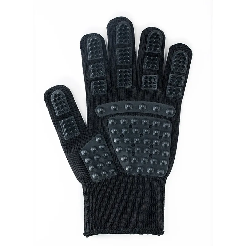 Pet Grooming Glove and Massage Brush for Gentle Cleaning and Hair Removal