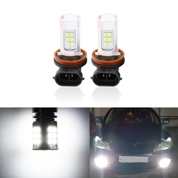

CANbus Reflector Mirror Design 2x H8 H11 Led Fog Light Replace Bulbs For For Skoda Octavia 2010-2014