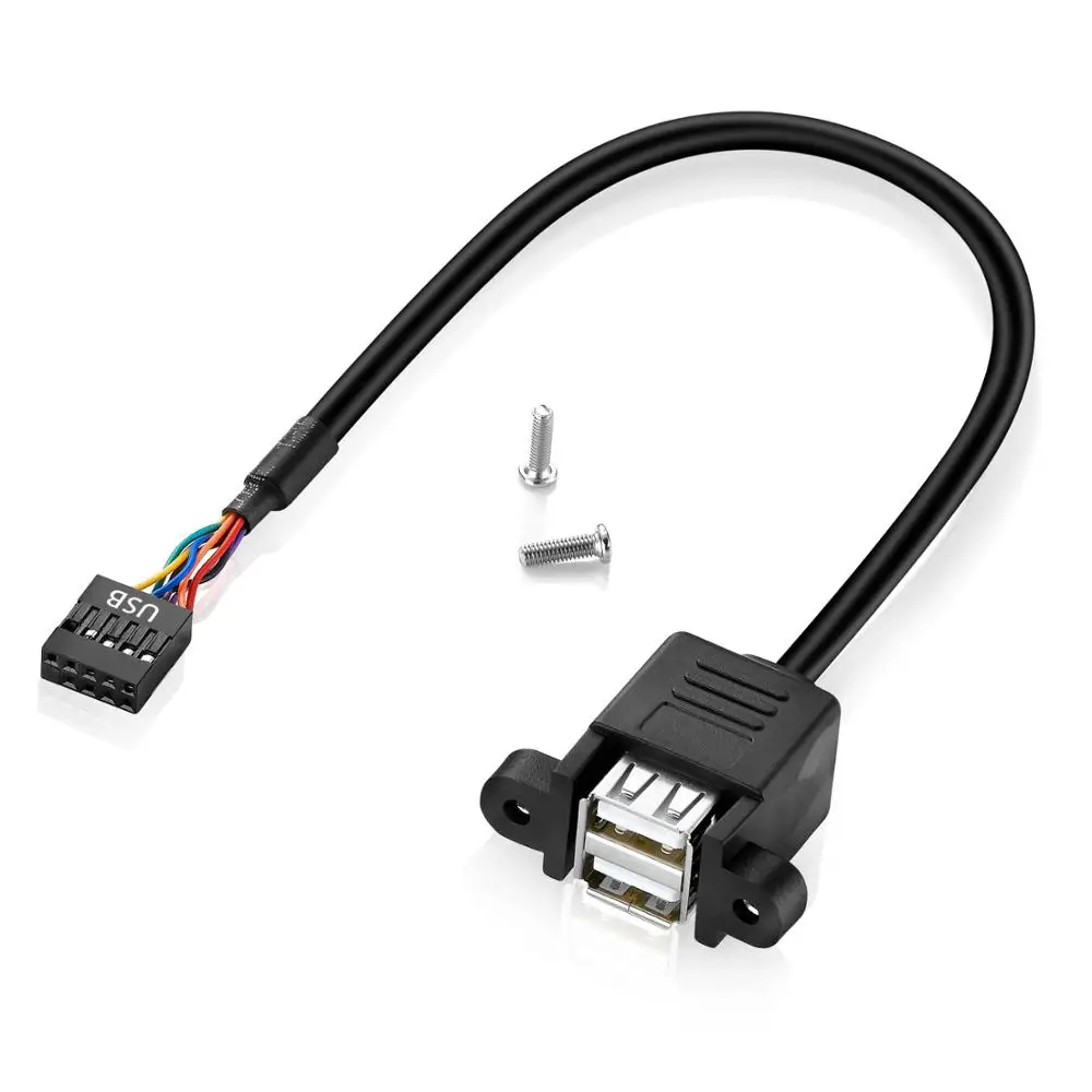 Bochara материнская плата 9Pin заголовок к двойной USB 2 0 Женский Кабель для передачи