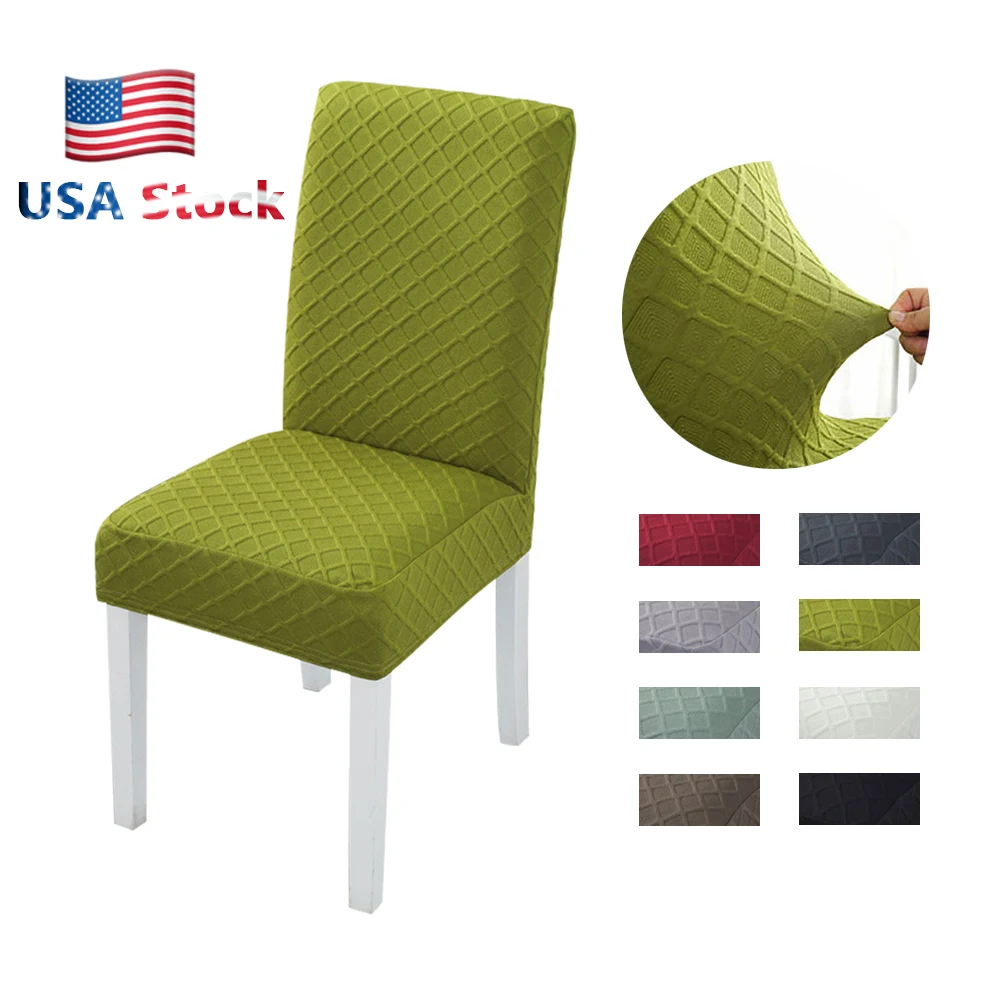 Новый плотный материал чехлы на кресла стрейч для кухни/свадебные эластичные