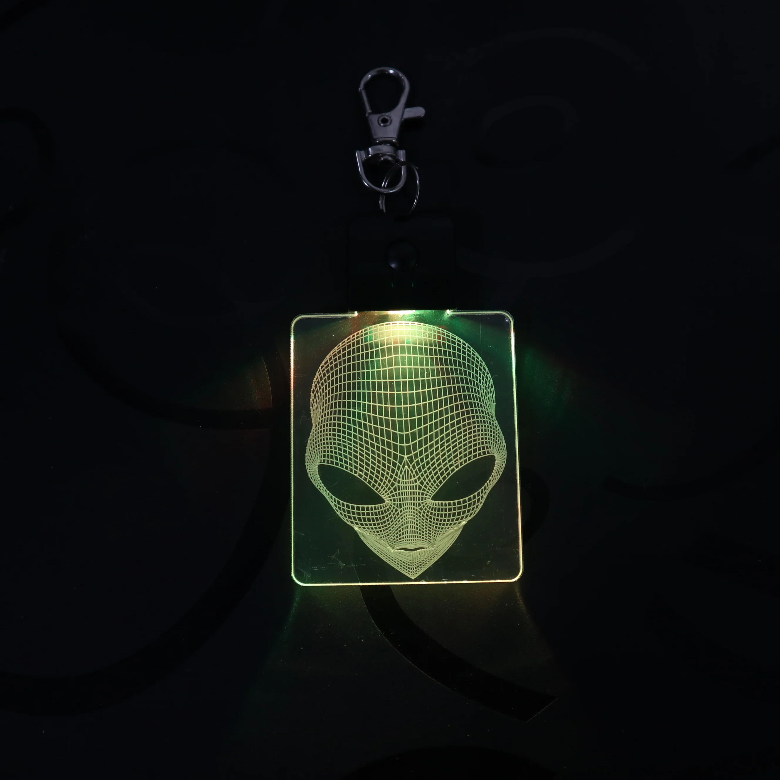 Alien Head Брелок домашний Декор 3D светодиодный Arylic Ночник светильник магический