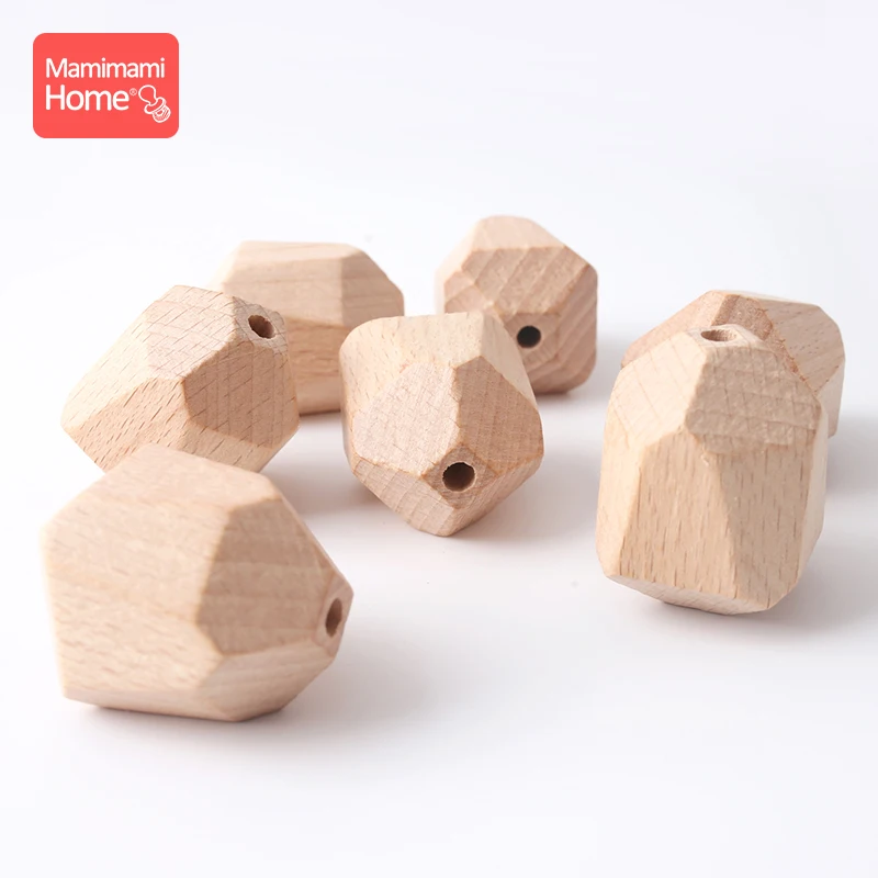 Mamihome 50 шт. деревянные бусины, прорезыватель BPA бесплатно бук грызунов DIY Браслеты для кормления ожерелье Подарки Детские товары деревянные пустые