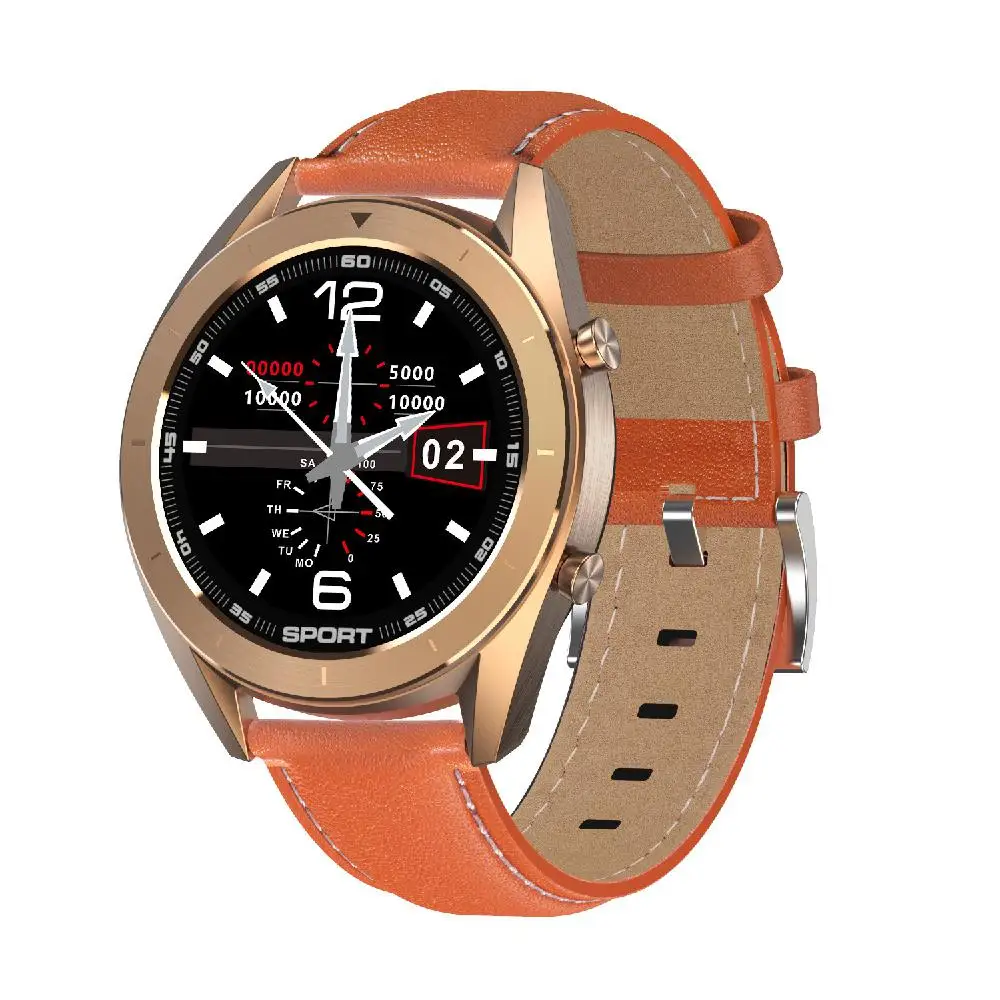 

DishyKooker DT99 Smart Watch Men IP68 Waterproof 1.2inch Round Built-in 165mAh Battery Fitness Tracker