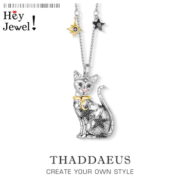 Pendant Necklace Magic Cat,2020 Brand New Link Chain Fashion Jewelry Europe Glamorous 925 Stering Silver Bijoux Gift For Women