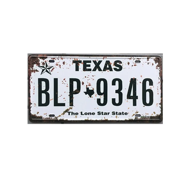 США автомобиль металлический номерной знак Винтаж Домашний Декор жестяная вывеска Бар Паб декоративный металлический знак для гаража живопись доска плакат бар стена - Цвет: 22