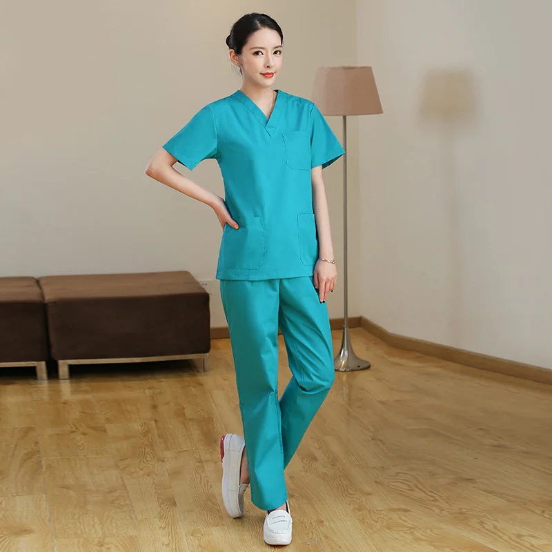 Preise Krankenhaus Ärzte Medizinische Sets Kurzen ärmeln Uniformen Anzüge Dental Klinik Schönheit Salon Arbeitskleidung Kleidung pflege scrubs tops hosen